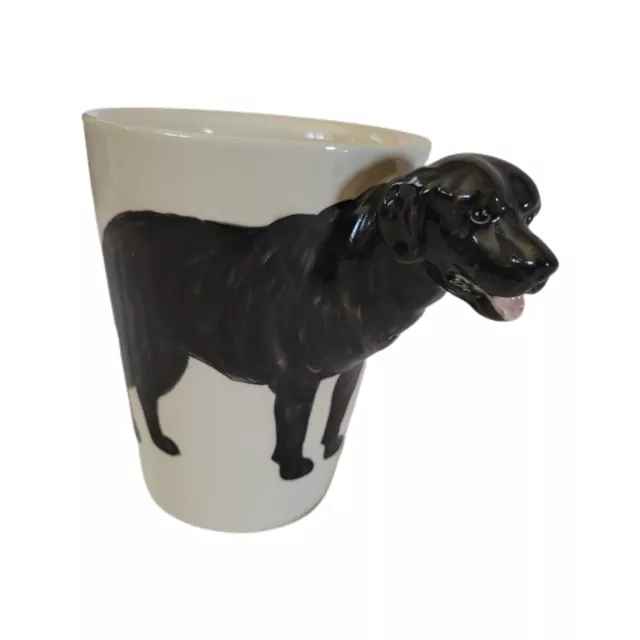 Blue Witch Labrador Retriever 3D Figural Dog Ceramic Coffee Mug Cup