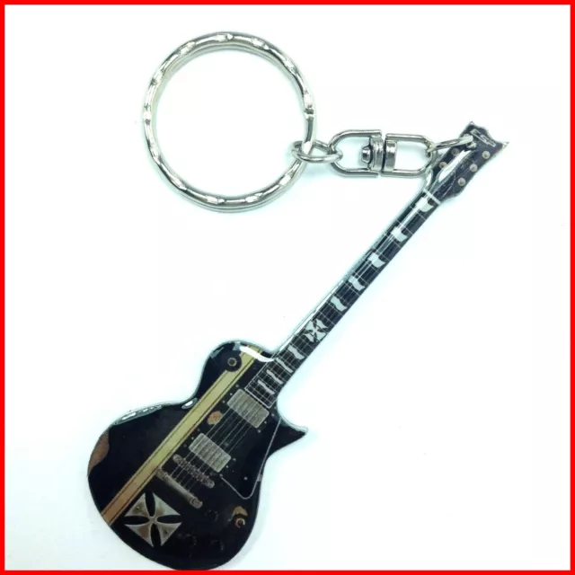 METALLICA PORTE CLE GUITAR! JAMES HETFIELD Iron Cross Maltesse Croix Malte Metal