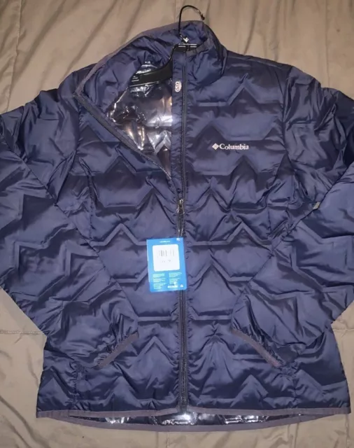 columbia navy blue Walker Mill heat sealing 650 down jacket (women’s)