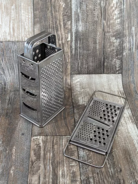 Press Hand Grater, Handheld Shredder Stainless Steel Razor Sharp Blades,  Non-slip & Soft Grip, Medium Shred Ideal For Cheese, Fruits, Root  Vegetables, Nuts, Parmesan Cheese & More. Design Line.