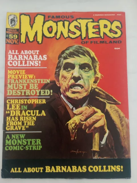 Famous Monsters Of Filmland Magazine Issue #1 1958 Horror Sci-Fi Misfits Rare!