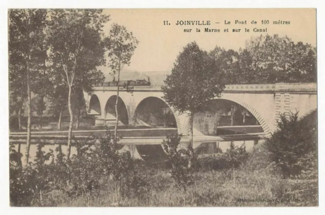 France, Joinville (Haute-Marne) - Pont de 100 mètres sur le Canal, Marne