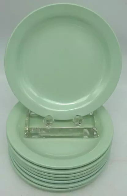 Boontonware Lunch Dinner Luncheon Plates 5105-7  Mint Green Mid Century Dishes