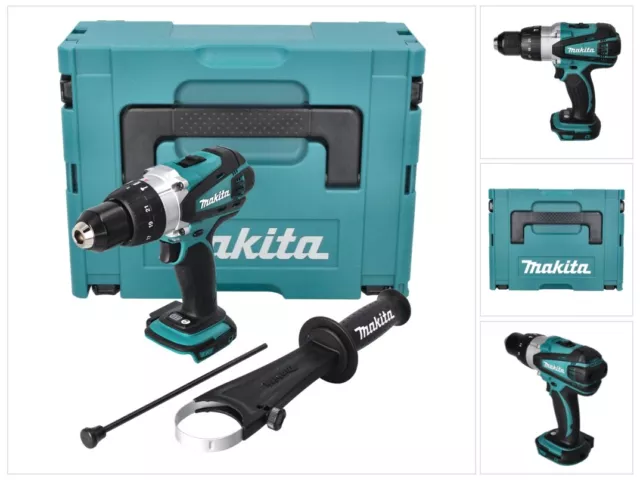 Makita BHP 458 ZJ 18 V Li-Ion Akku Schlagbohrschrauber mit Makita Makpac Koffer