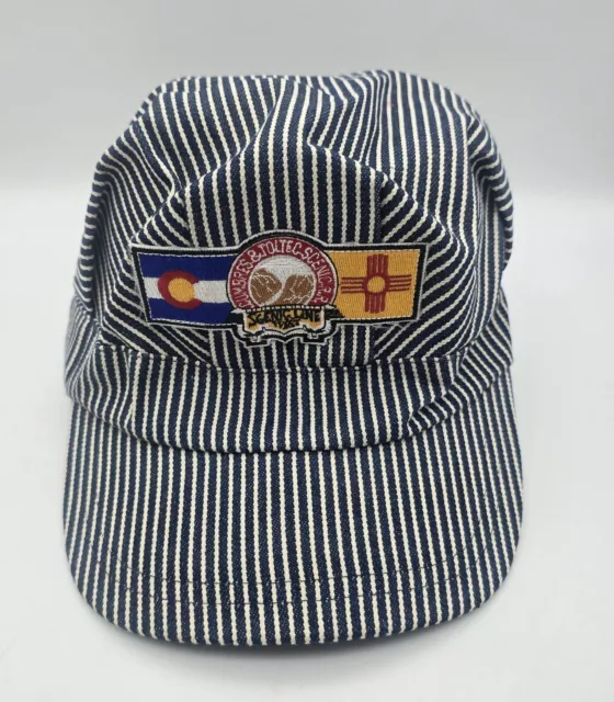 Vintage Cumbres & Toltec Scenic Line West Railroad Embroidered Snap Back Hat USA