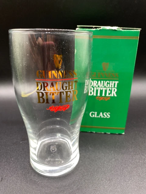 Guinness Draught Bitter Pint Glass 0.4L Authentic Staff / Employee Issue Boxed
