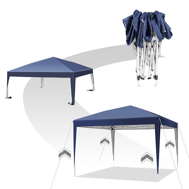 Pavillon 3x3M Faltpavillon Pop-up Partyzelt Gartenzelt Wasserdicht Camping Zelt 3