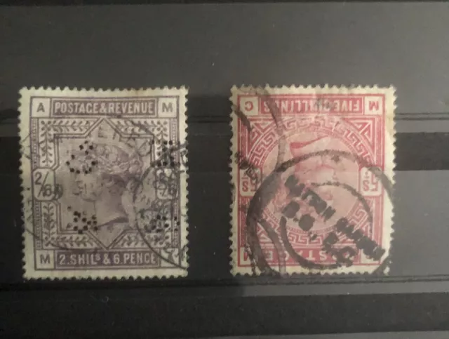 Timbres GB. S.G 178 et 180 Cote £430