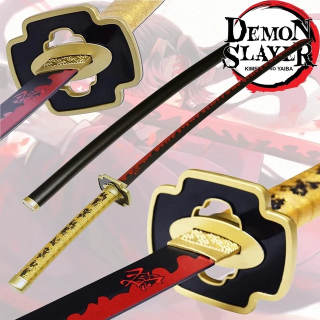 Réplique De Katana Yorichi Tsugikuni En Bois – Longueur 80cm – Fourreau ABS Inclus – Idéal Cosplay Et Décoration