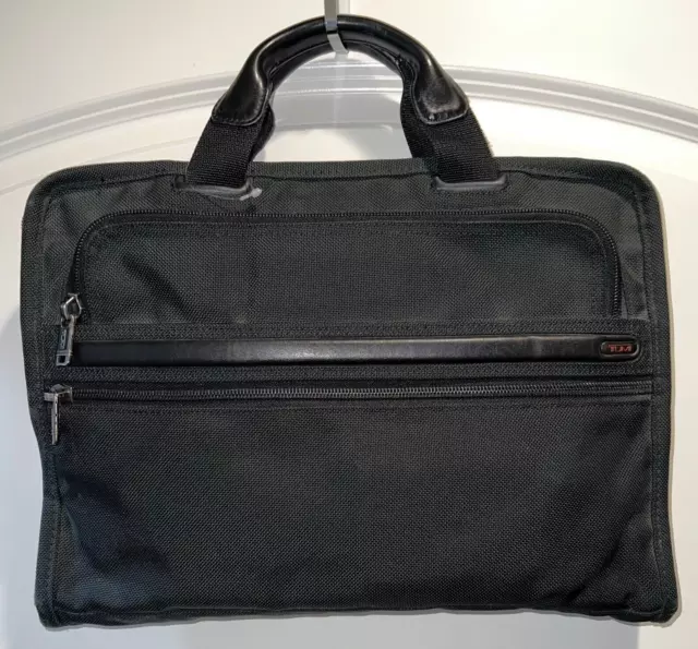 ⭐ TUMI Laptop Briefcase 💼 Black Ballistic Nylon 🇺🇸 Made In USA