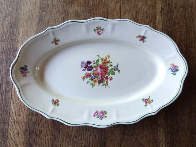 Lot De 5 Assiettes Plates Salins BM, Terre De Fer, Service Sermaize - Occasion, Traces De Jaunissement, Diamètre 21-25 Cm