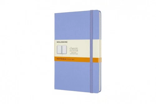 Moleskine Classic Notebook, Large, Ruled, Hydrangea Blue, Hard Cover (5 X 8.25)