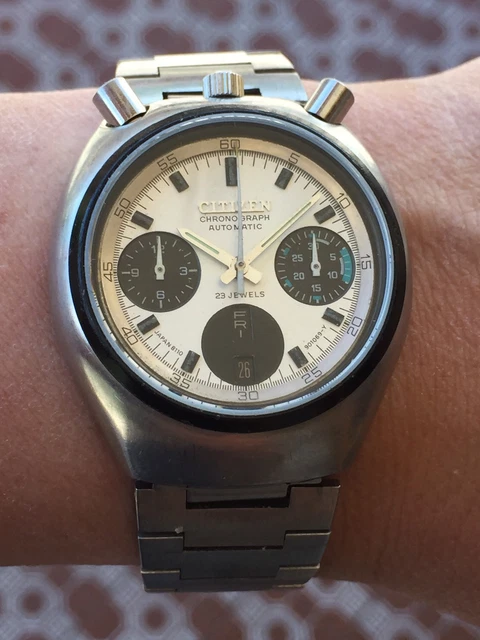 OROLOGIO CITIZEN BULLHEAD Cronografo Automatico 8110A Vintage Originale orologio-citizen-bullhead-cronografo-automatico-8110a-vintage-originale