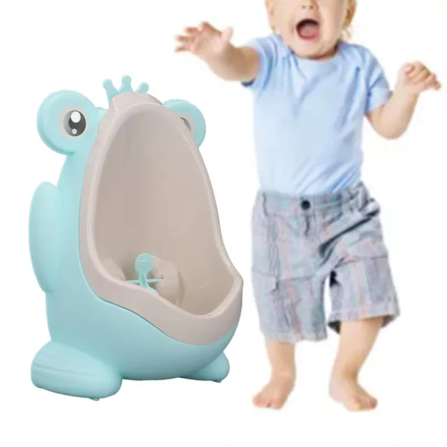 Toilette Enfant en PP Pot pour Bébé Toilette de Simulation Charge Max.30KG  Bleu - Costway
