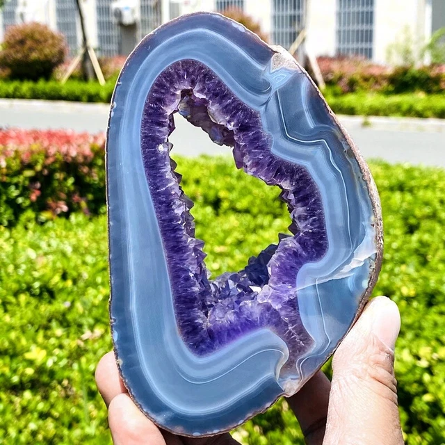 1.77LB Natural  Amethyst Crystal Cluster Specimen Quartz Reiki Healing