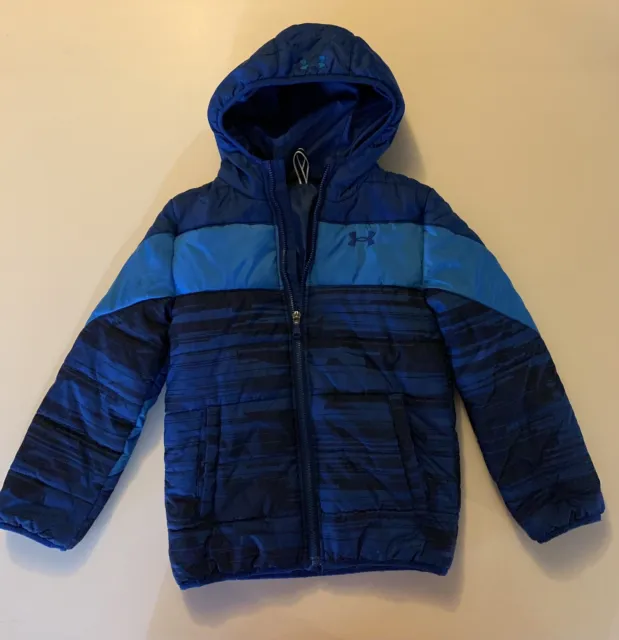 Under Armour Boys Puffer Jacket - Blue - Size 7