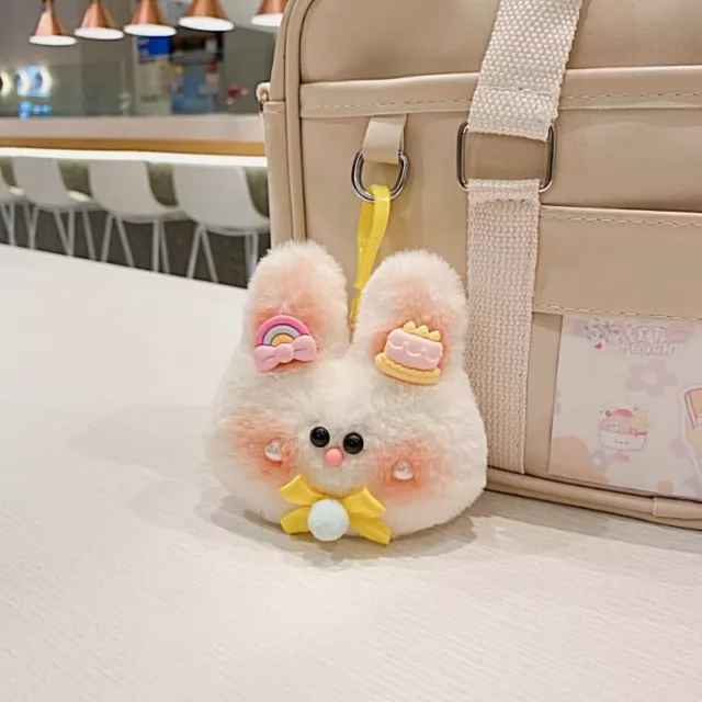 Cartoon Plush Stuffed Dolls Strawberry Backpack Pendant Korean Keychain