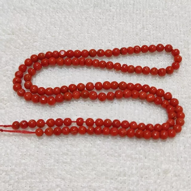 18 Inch AAA+ Quality Coral Natural Italian Red Coral Beads Gemstone Loose Beads