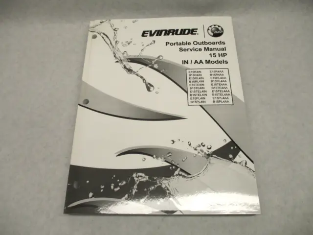 5008853 BRP Evinrude Portable Outboard Service Manual 15 HP 2012 IN/AA