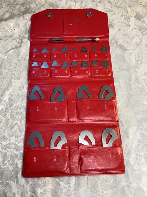 MITUTOYO RADIUS GAUGE set Code No.186-901 Made in Japan stainless steel