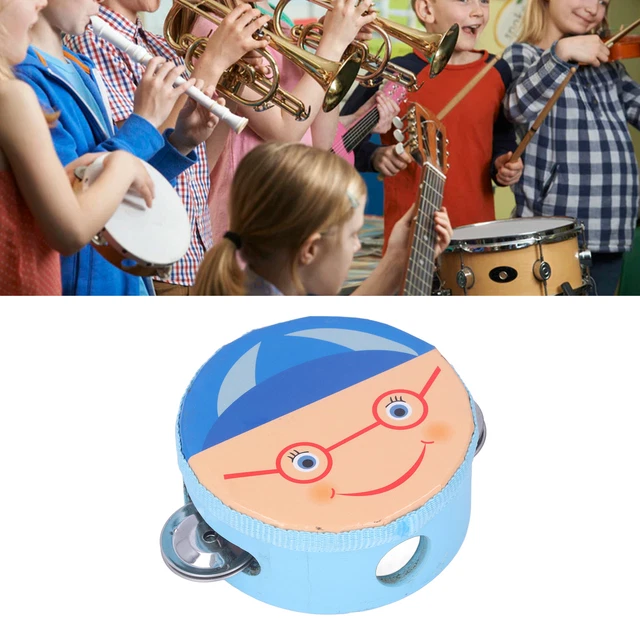(4 Inch Boy)PercussionInstrument Percussion Tambourine Polyester Leather Head