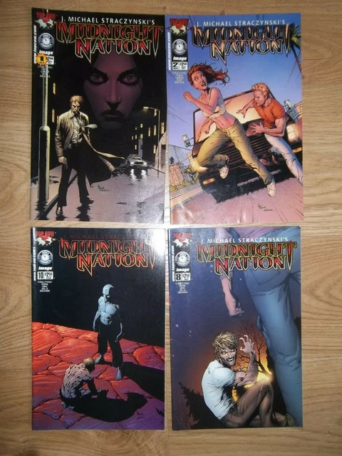 Midnight nation #1,2,8,10 Top Cow image Comics lot bundle