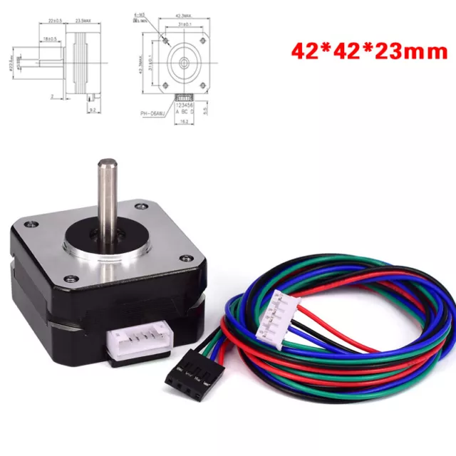 3D Printer Small NEMA17 Stepper Motors 42*42*23mm 4.1V DC - Reprap CNC & More