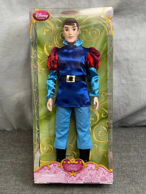 Disney Store Classic Doll Collection Prince Phillip From Sleeping Beauty Aurora