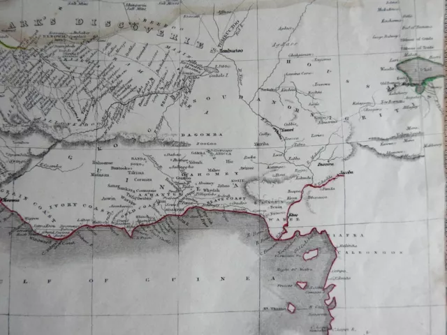 West Africa Morocco Algeria Guinea Sahara Desert 1846 scarce map 2