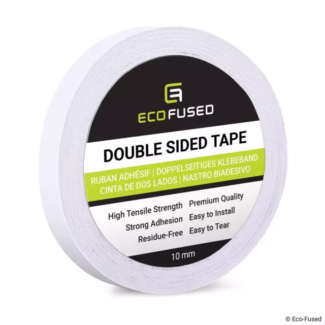 Double Sided Adhesive Tape - Width: 0.4 Inch (10 mm) - Length: 55 Yards (50 m...