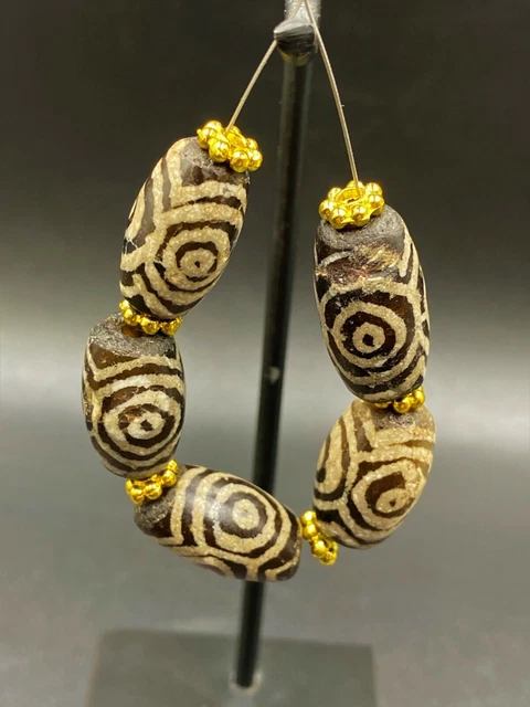 Old Ancient Antique Pyu city states cultures Bead from Burma 4