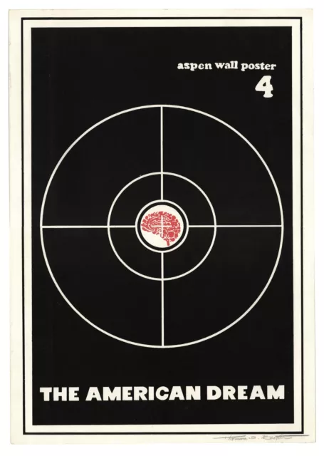 Hunter S Thompson / American Dream Aspen Wall Poster No 4 Signed 1st ed 1970
