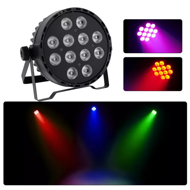 4PC 120W LED PAR 64 Stage DMX Lighting RGBW DJ Disco Party DMX512 Disco DJ Light