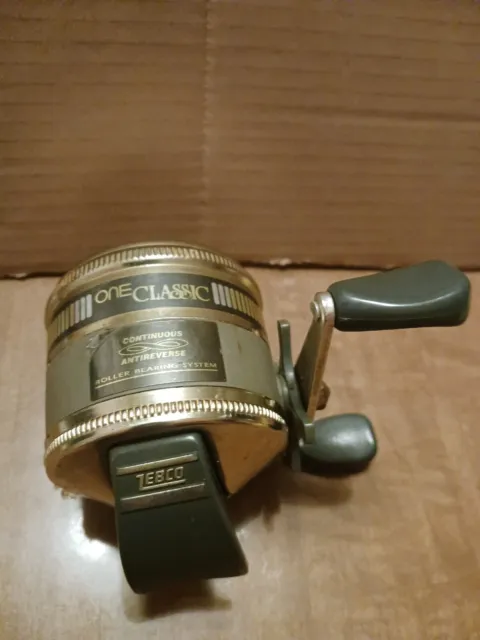VINTAGE GOLD ZEBCO One Classic Fishing Reel Made USA Continuous Antireverse  $25.00 - PicClick