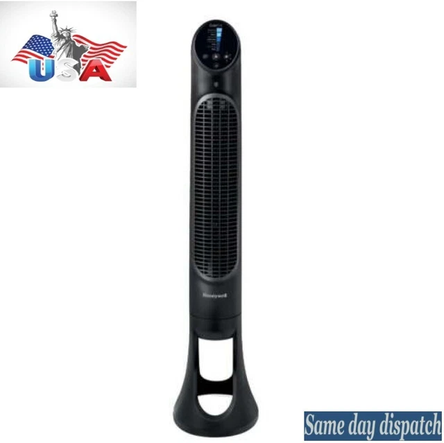 QuietSet Oscillating Electric Tower Stand Fan, HYF260B, Black Free  shipping US