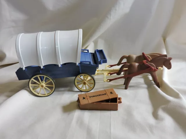 PLAYMOBIL Western Stagecoach Of Wild West 70013 Cowboy Horse Carriage