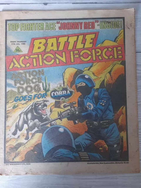BATTLE ACTION FORCE Comic - 27 July 1985 - Johnny Red etc. FREE P+P