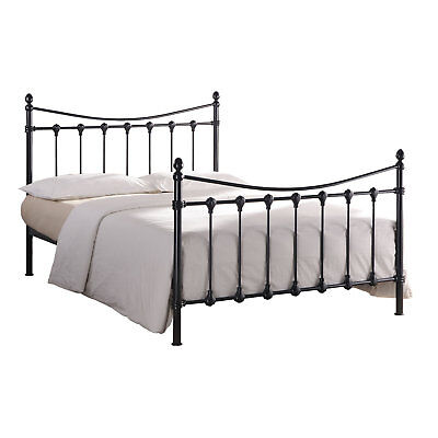 Black Florida Metal Bed Frame Victorian Style Single Double King Size 2