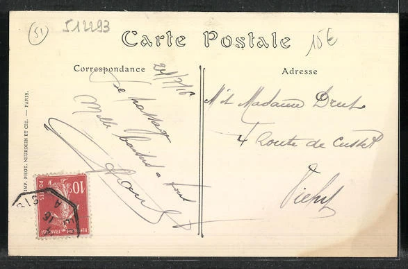 CPA Dormans, Rue de Paris, Street View 1916 2