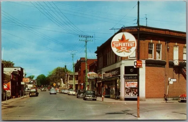 Buckingham, Quebec, Canada Postcard MAIN STREET Downtown Scene c1950s Unused
