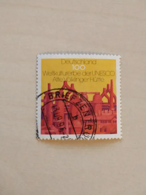2 Briefmarken von 1996 ; Alte Völklinger Hütte und Paul Lincke