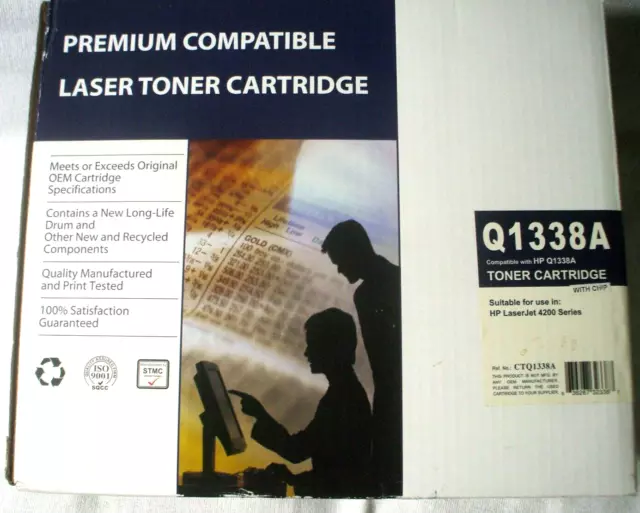 NIB Premium Toner Cartridge for HP LaserJet 4200 4200dtn 4200dtns NEW Q1338A 38A