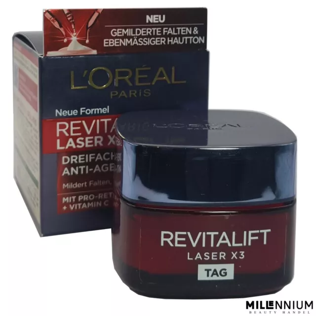 L’Oréal Paris Revitalift Laser X3 Dreifach Anti-Age Pflege Tag 50ml Loreal OVP