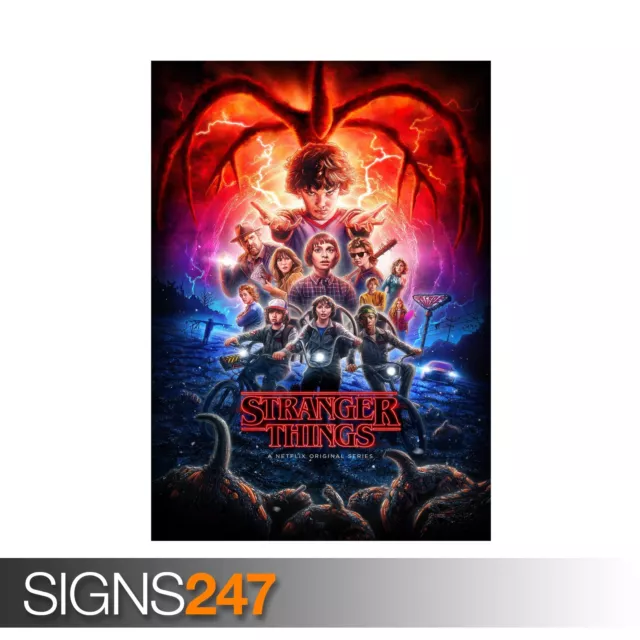 STRANGER THINGS SEASON 2 (ZZ022)  MOVIE POSTER - Poster Print Art A0 A1 A2 A3