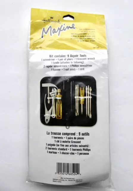 Hallmark MAXINE Kitchen Repair Kit "My Screw It Up Worse Kit" Tool Kit NOS 2
