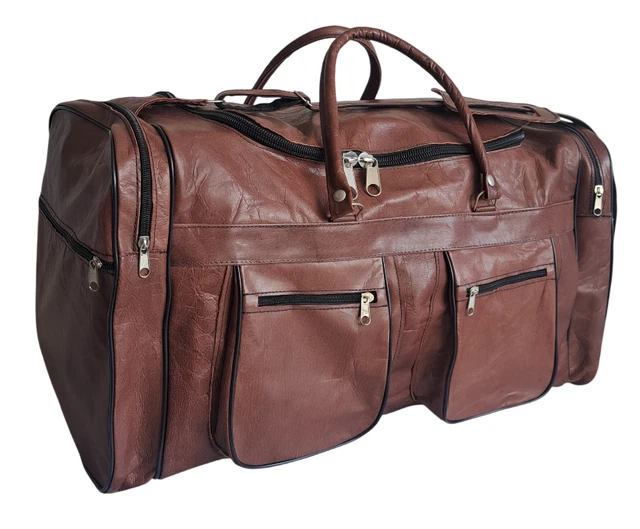 Grande taille - Sacs de voyage en cuir PU pour femmes, Sac de sport à