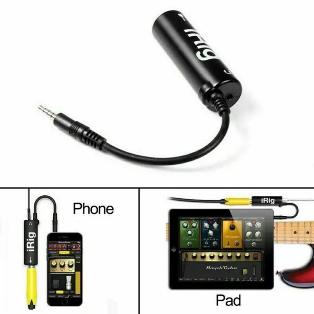 Top Quality iRig Audio Adaptor Guitar Bass Converter Interface for iPhone iPad