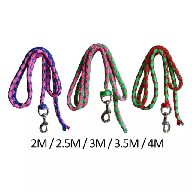 Horse Lead Rope Attach to Halter or Harness Heavy Duty Braided Horse Rope