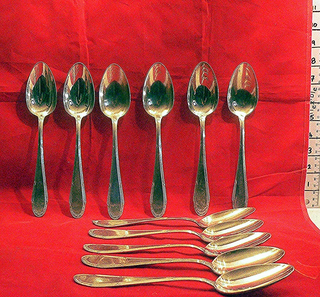 11 WMF PATENT 90 45 Large Silver Dessert Spoons 8.25 21cm 802g Vintage Germany 44.99 PicClick UK