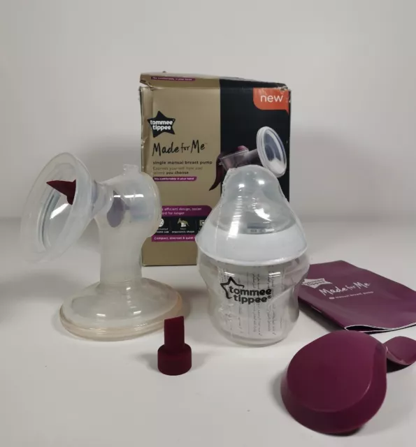 Tommee Tippee Made for Me 423621 Single Manual Breast Pump Brand New Bottle